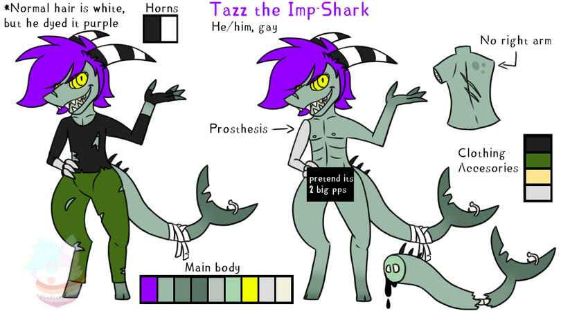 Tazz OC ref sheet